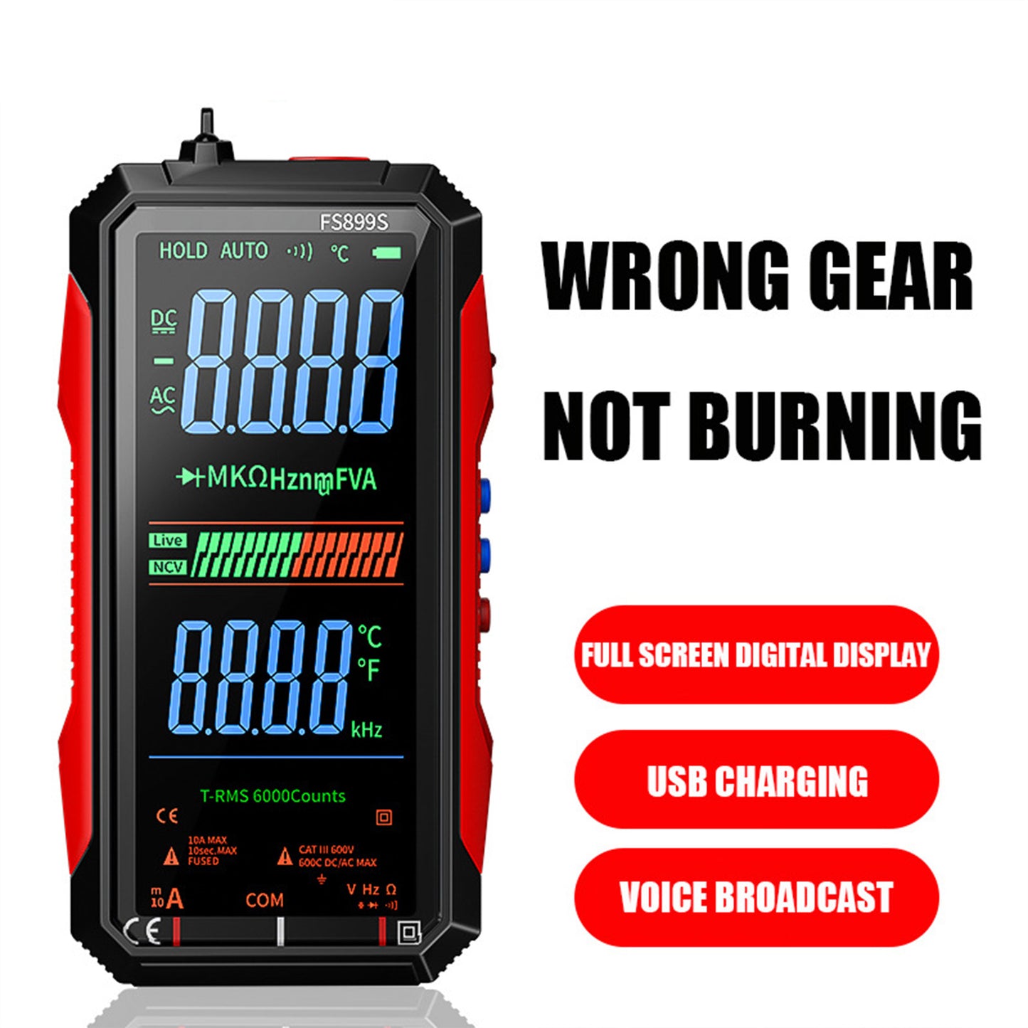 USB Rechargeable Digital Multimeter