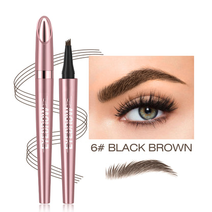 3pcs Waterproof Microblading Eyebrow Pencil Set- 4 Tips for Realistic Hair Strokes