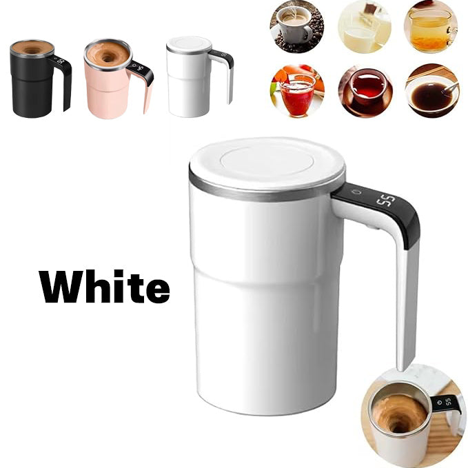 Electric Coffee Self Mixing Mug - Waterproof Rechargeable Automatic Magnetic Cup For Coffee