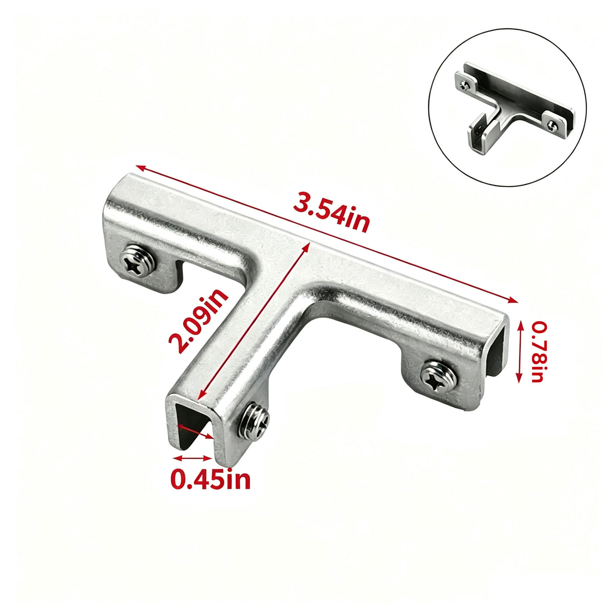 Aluminum Alloy Tile Clamp Bracket, 90/180 Degree Corner Support Holder for 8-10mm Glass/Tile Panel