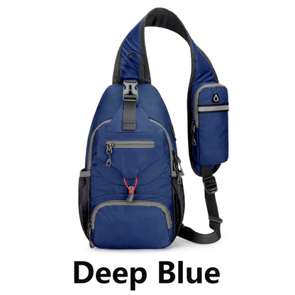 Mans Crossbody Bag Lightweight Chest Bag for Outdoor Hiking