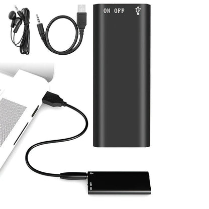 8GB Mini Voice Recorder: One-Button Recording, HD Audio & MP3 Player