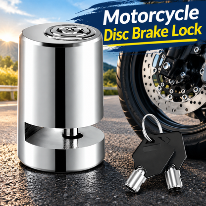 Motorcycle disc brake lock, anti-theft motorcycle safety brake disc lock