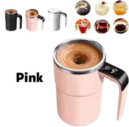 Electric Coffee Self Mixing Mug - Waterproof Rechargeable Automatic Magnetic Cup For Coffee