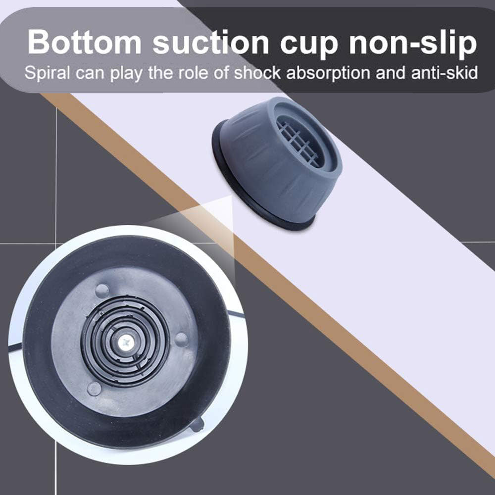 4pcs Anti Slip & Vibration Rubber Pads for Washing Machine (1.7D x 0.16 H)