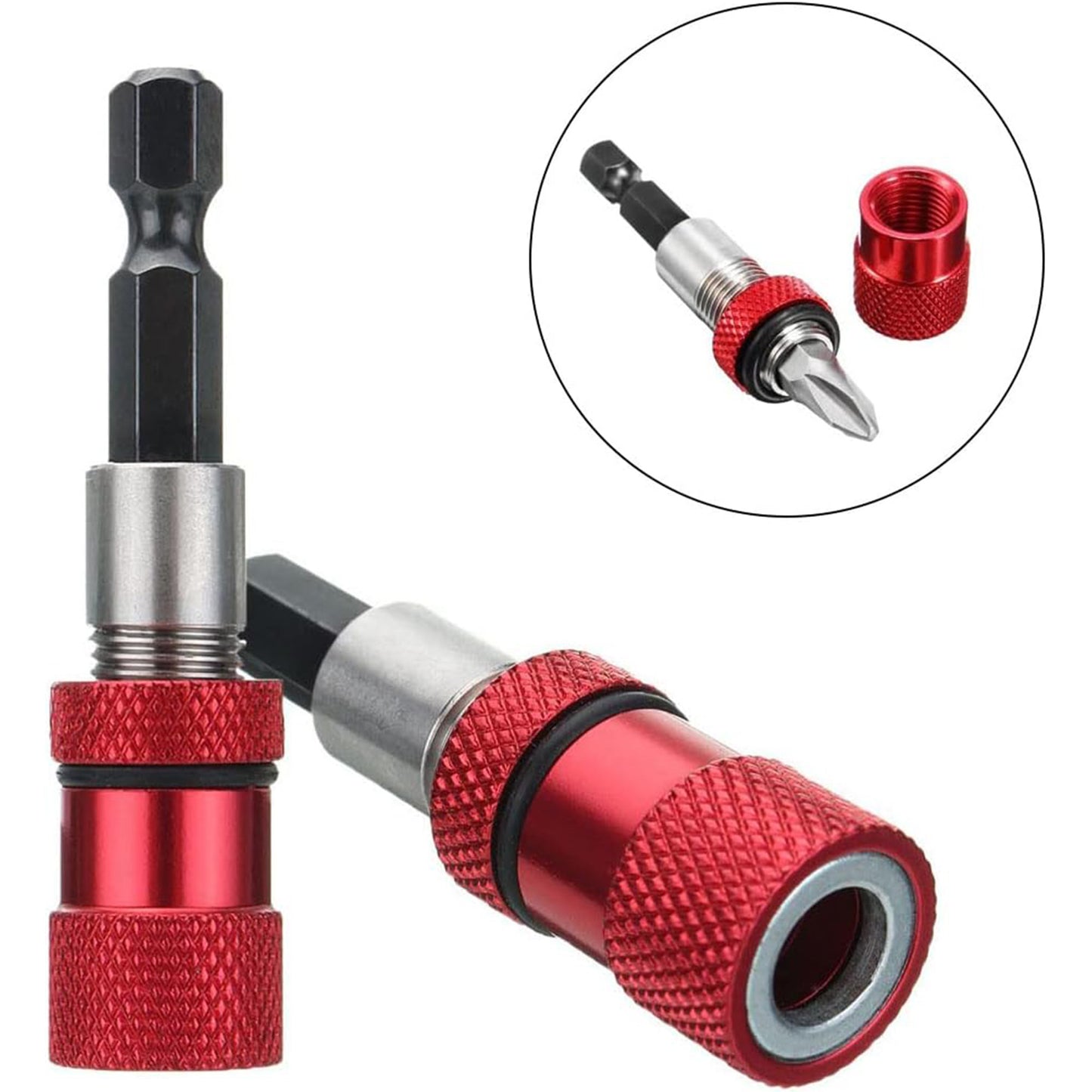 3Pcs/set Strong Magnet Bit Holder Extension, Universal 1/4 Inch Hex Shank
