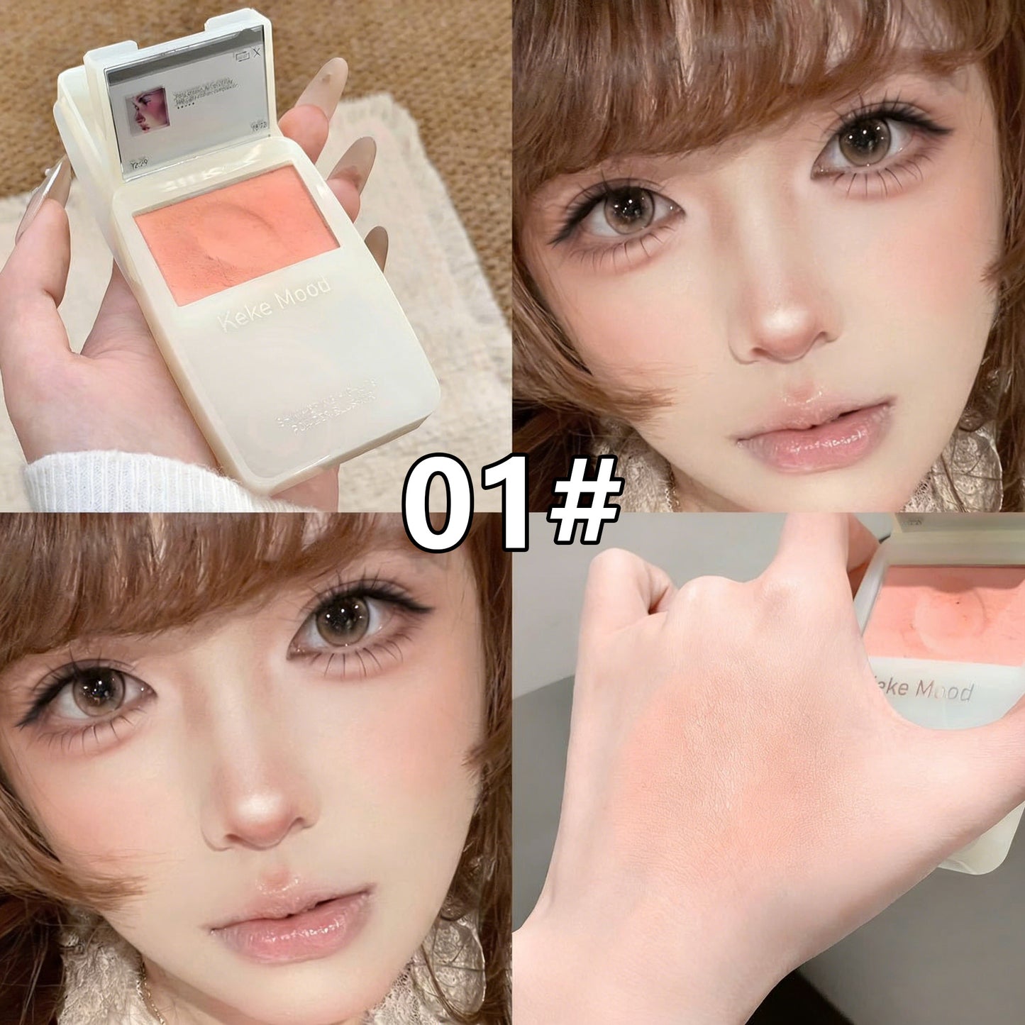 1pcs Cheek Blush, Jelly Texture Blush for Smooth Radiant Color