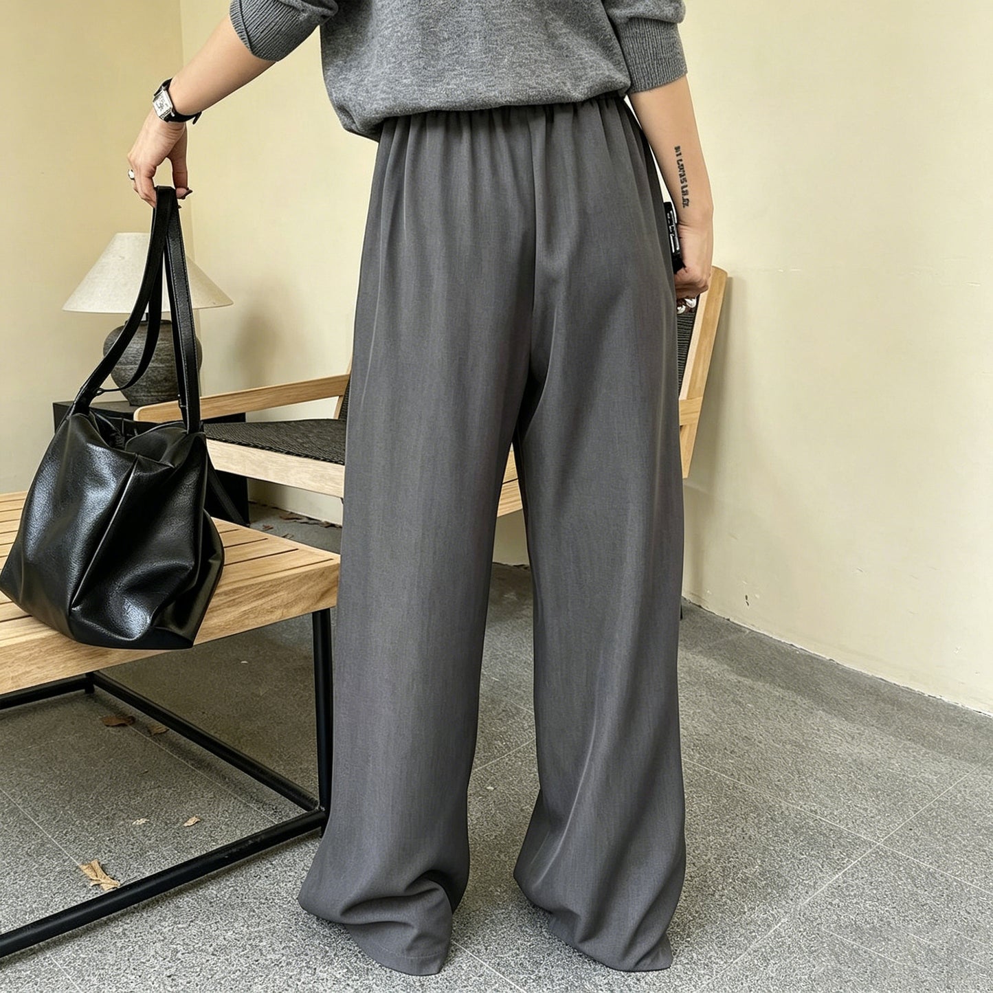 Wide Leg Pants Women Modal Lounge Pajamas Sweatpants