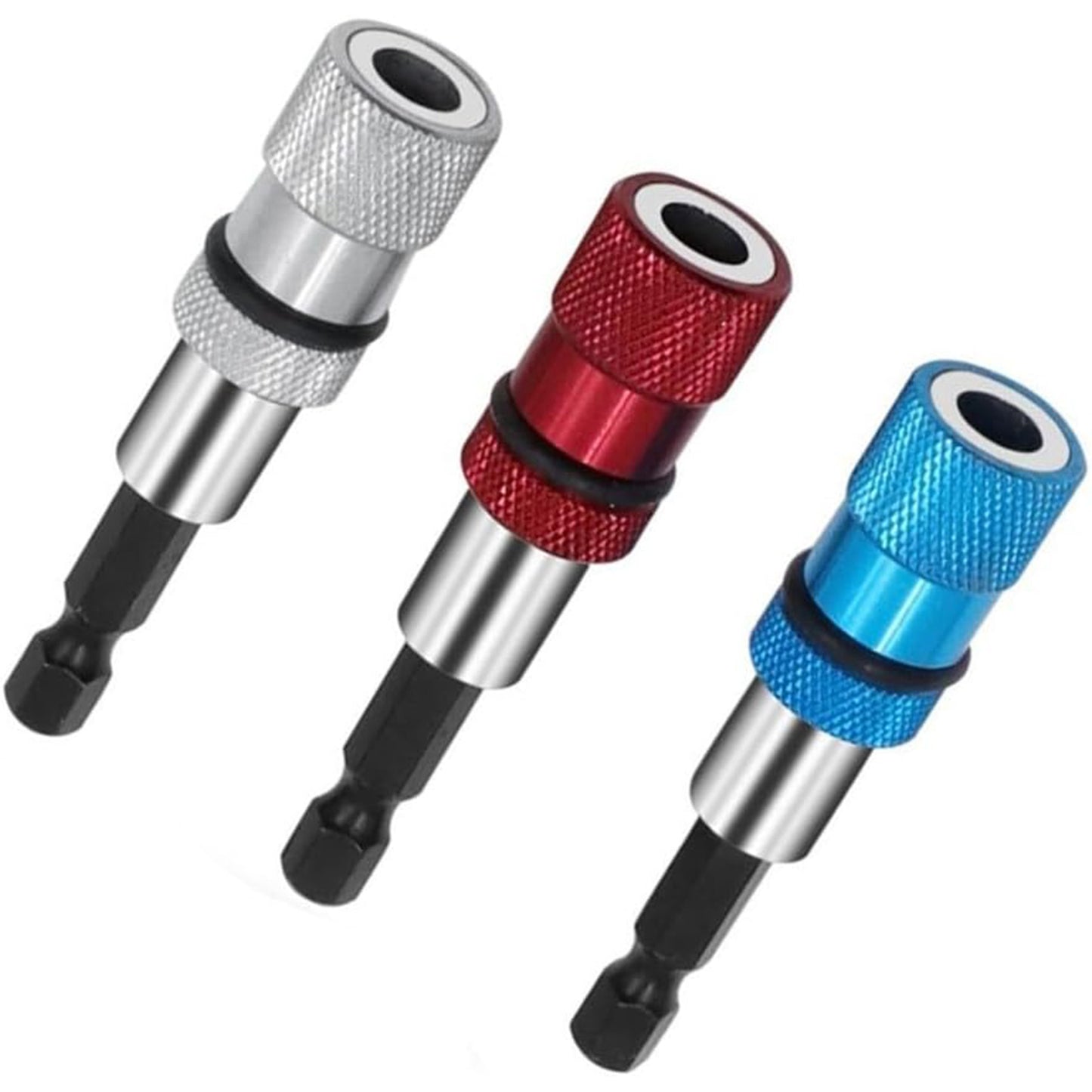 3Pcs/set Strong Magnet Bit Holder Extension, Universal 1/4 Inch Hex Shank