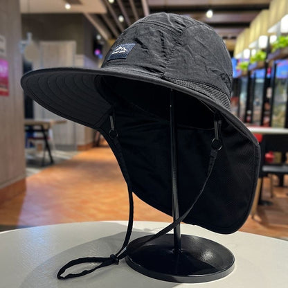 Outdoor Sun Protection Hat - Unisex Summer FishermanHat with Neck Flap