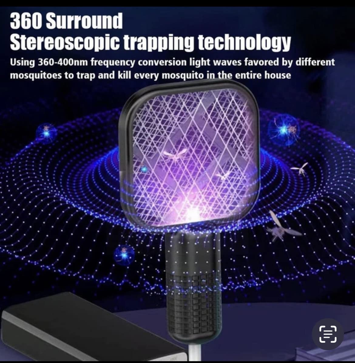 USB Mini Mosquito Swatter, Mini Mosquito Killer Bat Portable Bug