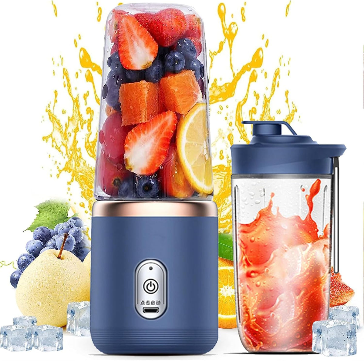 Portable Blender, Personal Blender USB Rchargeable