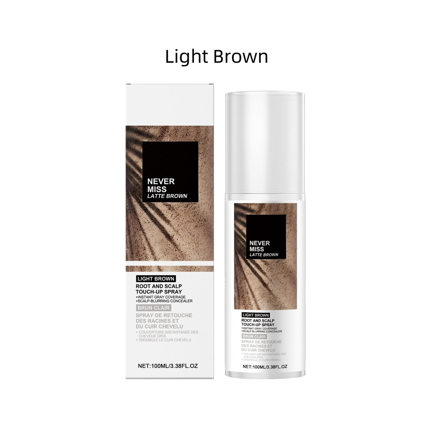 Scalp Touch-Up Spray - Dark Blonde | Temporary Gray Coverage for Roots & Thinning Hair | Waterproof, Sweat-Resistant