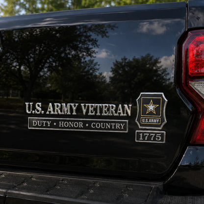 US Veterans Metal Car Emblem/Badge Series