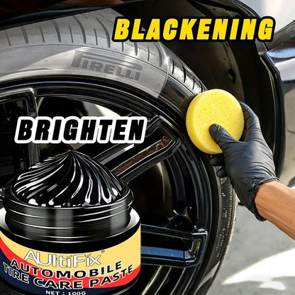 100g Tire Shine Cream, Long-Lasting Anti-Fading Weatherproof Non