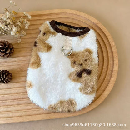 Winter Fleece Pet Vest for Cats & Small Dogs