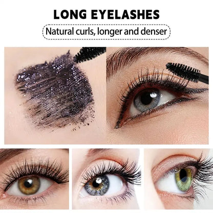 2PCS 7D Silk Fiber Black Mascara