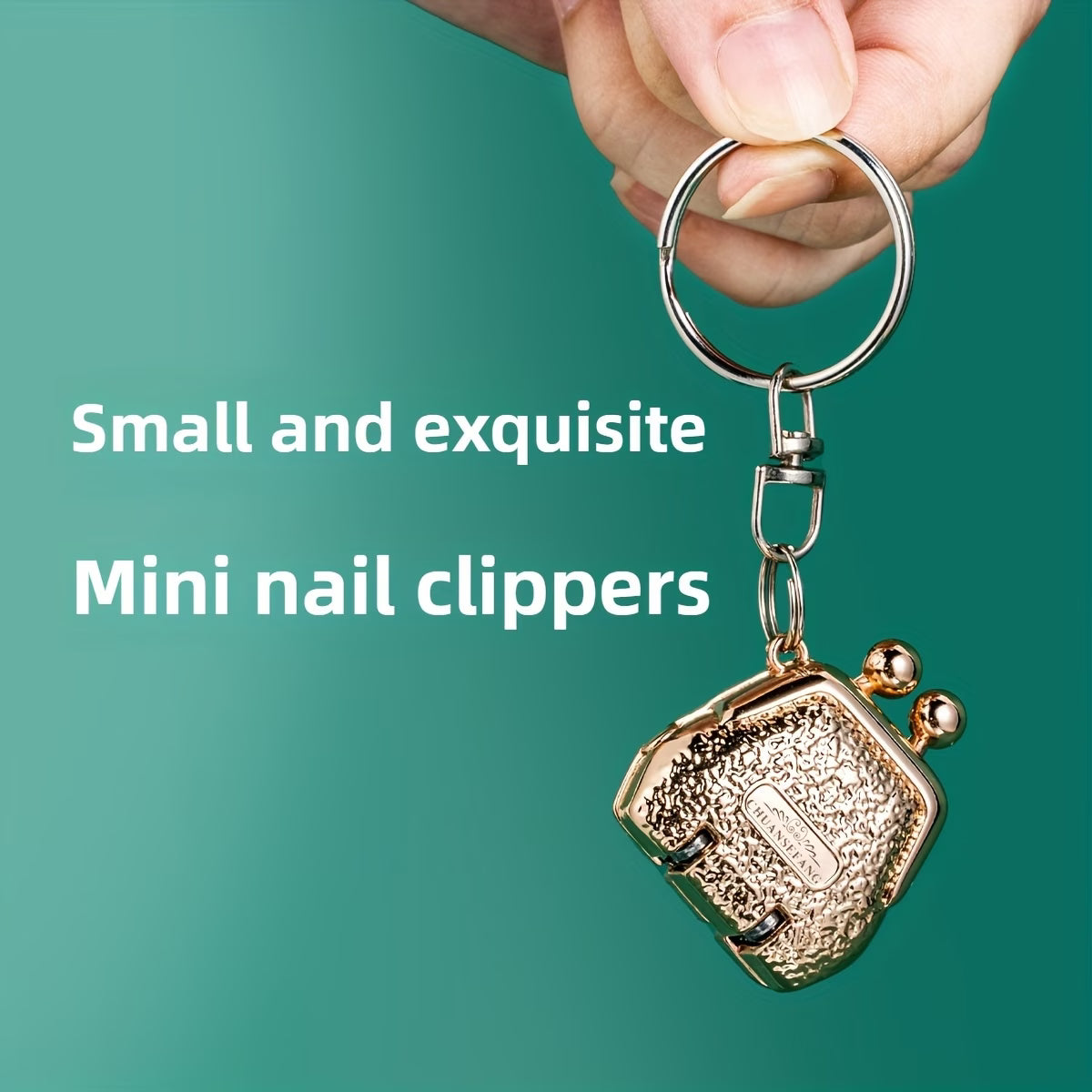 2Pcs Mini Bag-Shaped Folding Nail Clippers