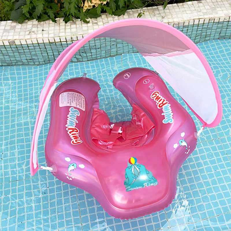 Baby Inflatable Baby Swim Float with Sun Canopy
