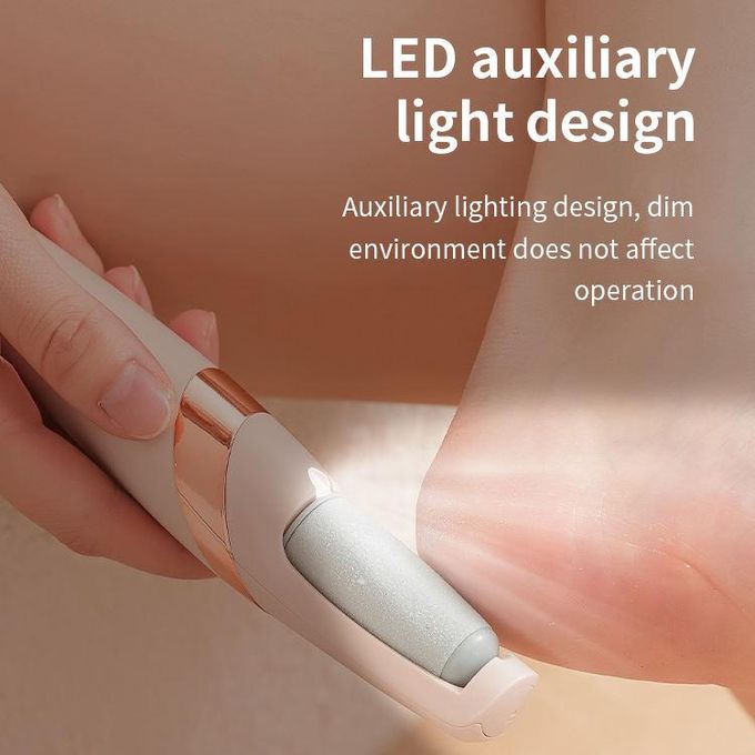 Electric Foot Callus Remover With Two Speed Level & LED Light