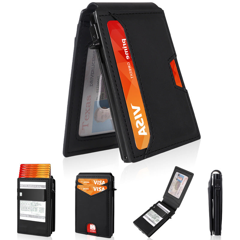 Premium Full-Grain Leather Men's Slim Wallet