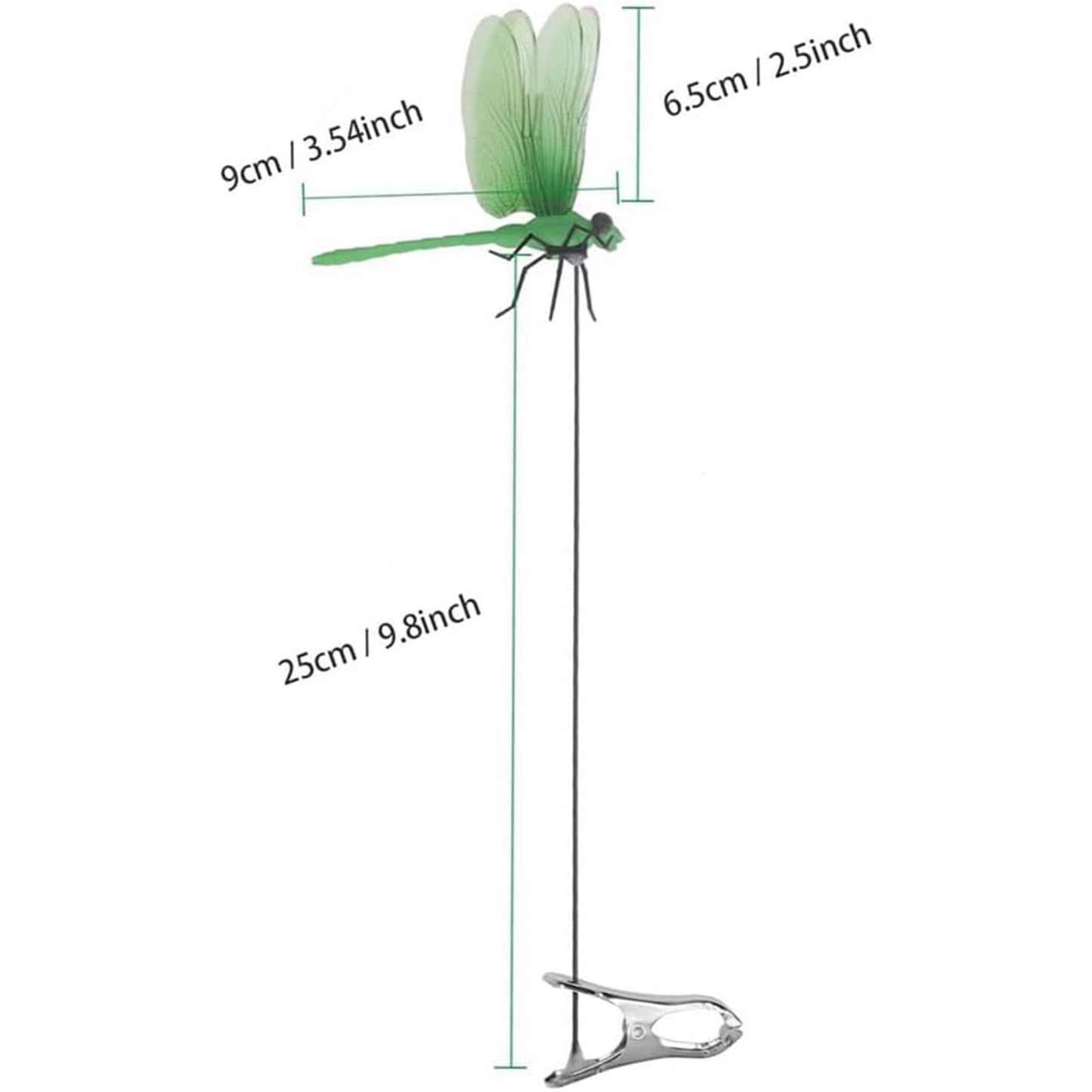 3Pcs/set 3D Dragonfly Garden Stakes Clip Bird and Fly Scare Devices