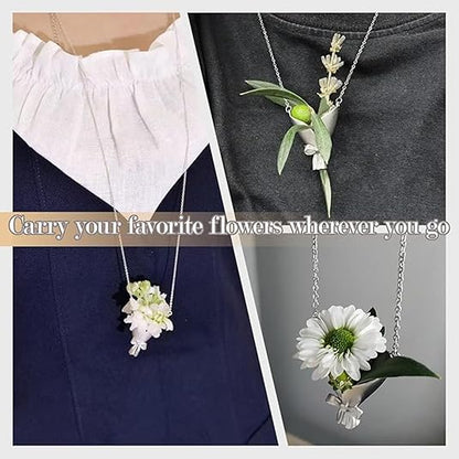 Wearable Flower Bouquet Pendant