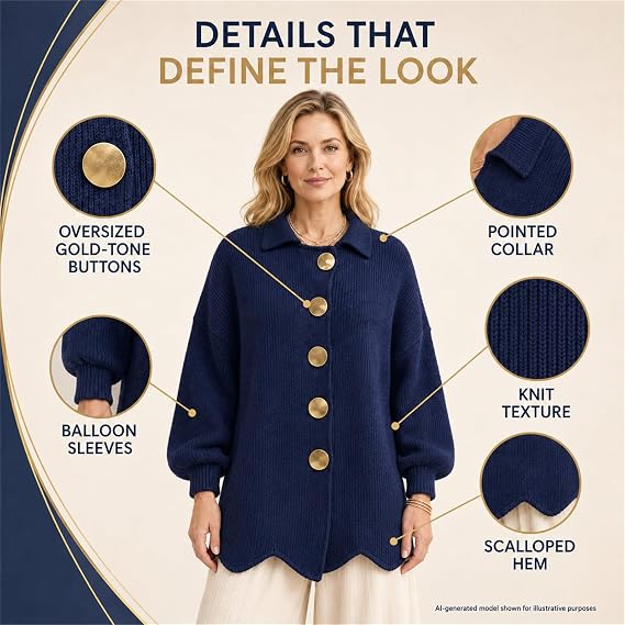 Women French Lapel Knit Cardigan