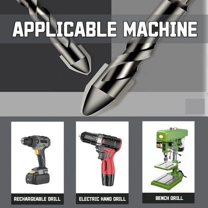 5-PCS 4-Cutter Cross-Head Drill Bit Set