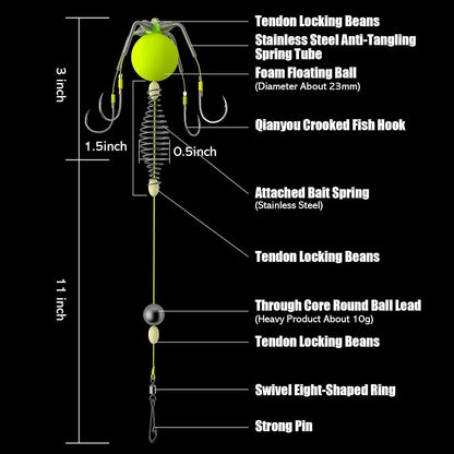 4PCS Four-Hook Anti-Tangle Fishing Set