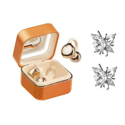 Open Ear Bluetooth Earbuds with Bow Ear Jewelry