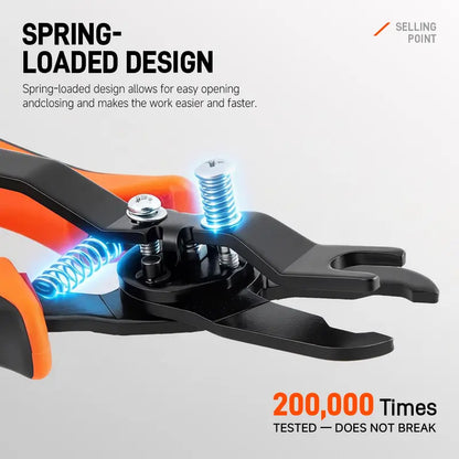 1-Hand Op. Heavy Duty Push-to-Connect Air Hose Connector Remover Pliers