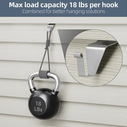 Vinyl Siding Hooks Hanger,10 Pack No Hole Siding Hanging Hanger