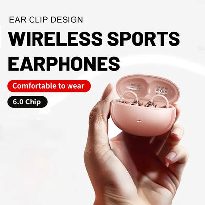 Open ear clip headphones, wireless Bluetooth 6.0 headphones