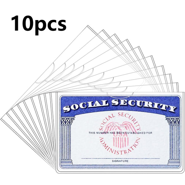 10Pcs Social Security Card Protector/Medicare Card Protector Sleeve/Social Security Card Holder