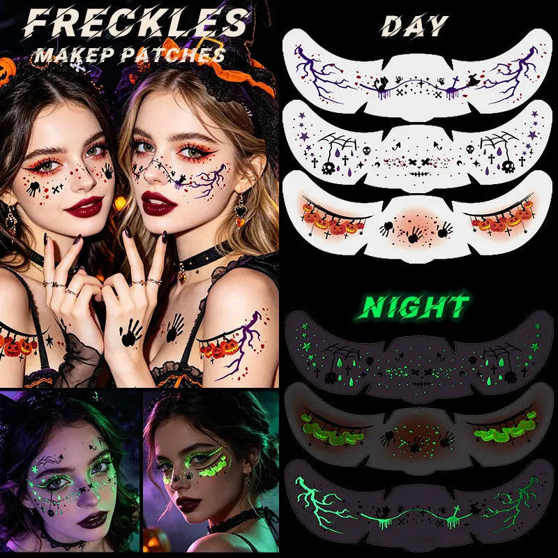 10PCS Halloween Face Glitter Freckles