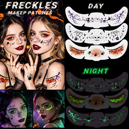 10PCS Halloween Face Glitter Freckles