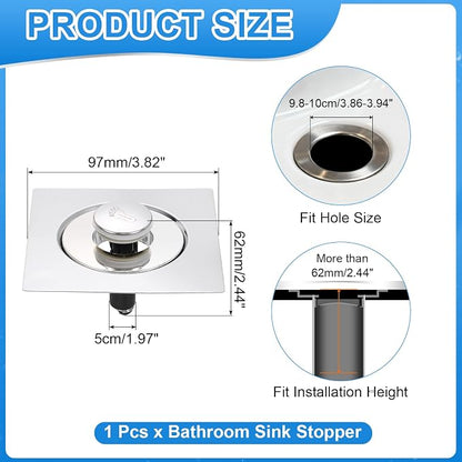 Sturdy Drain Strainer Plug Bathtub Sink Stopper Blockage Fast Draining