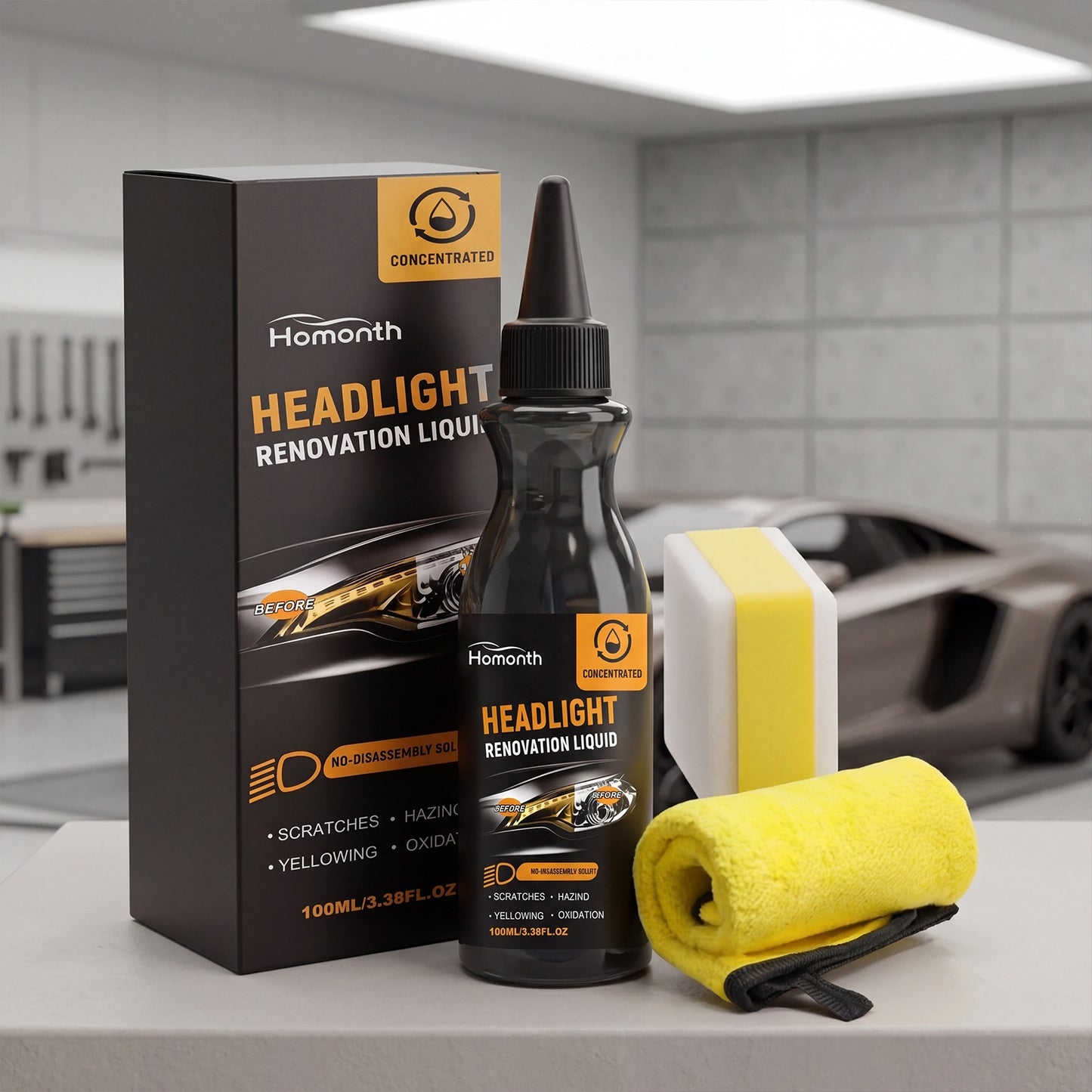 Headlight Restoration and Maintenance Kit