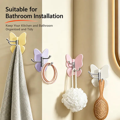 4PCS Rotating Butterfly Hooks