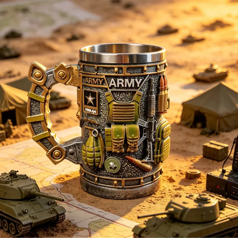 Military-Themed 3D Mug Collection