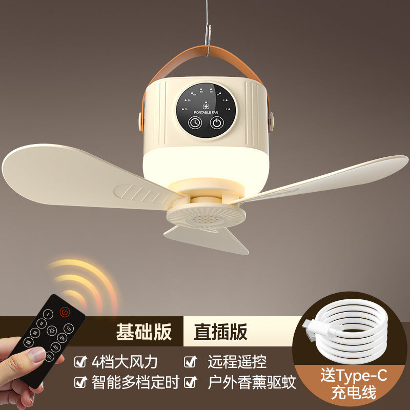 Rechargeable Mini Hanging Fan with Remote Control