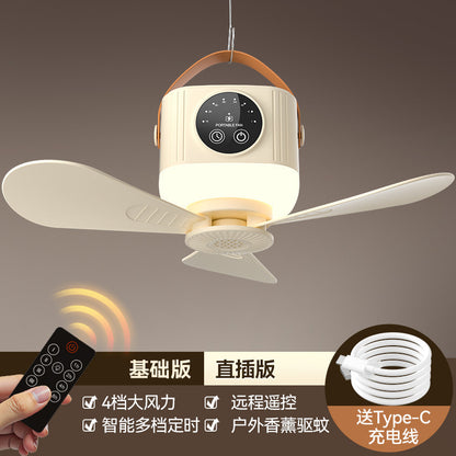 Rechargeable Mini Hanging Fan with Remote Control