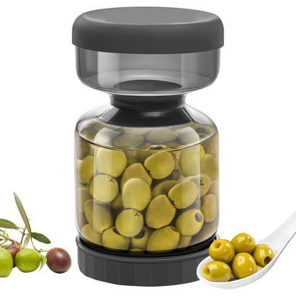 Pickle Jar with Strainer Flip,34oz Pickle Container