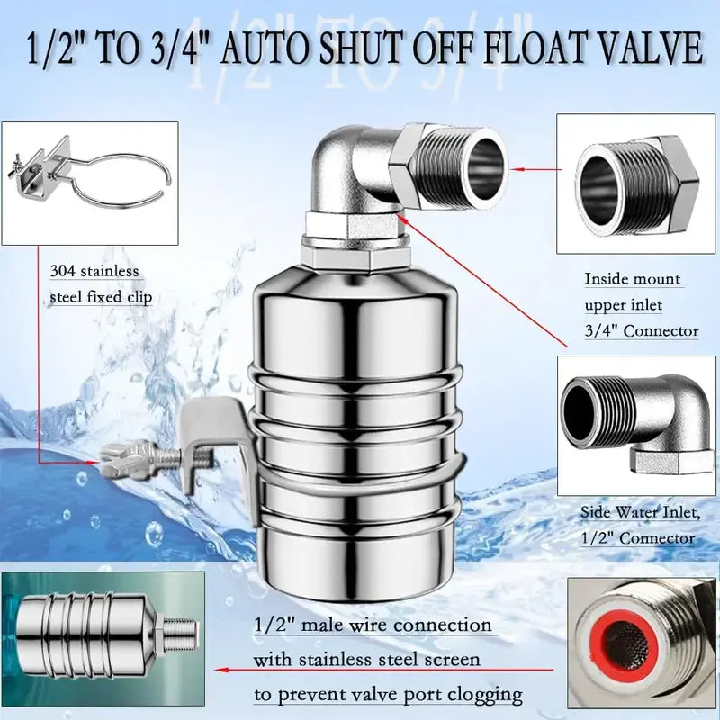 1Set Water Level Control Float Valve