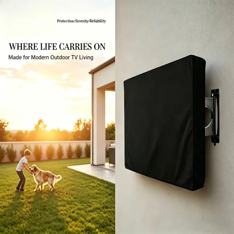 Outdoor TV cover, waterproof and weather-resistant