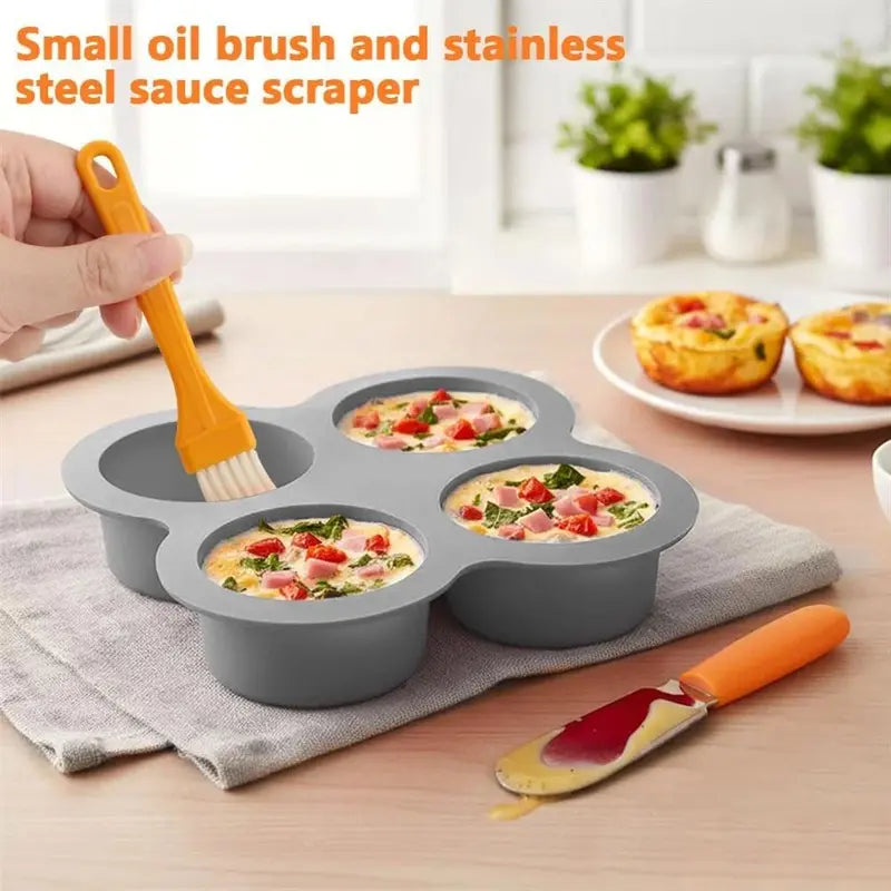 4-Cup Silicone Air Fryer Egg Mold