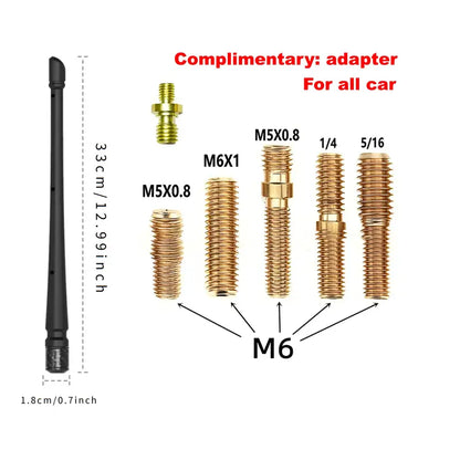 Universal automotive signal reception antenna, car antenna replacement part