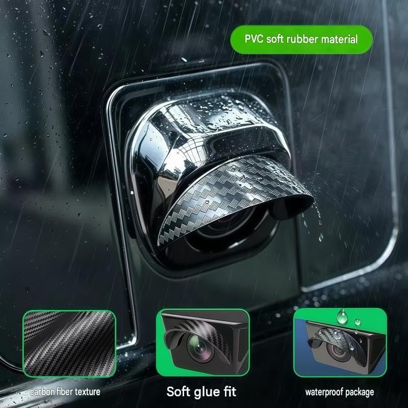 4Pcs Car Rear‑View Camera Rain Shield