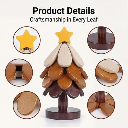 Wooden Christmas Tree Heat-Resistant Trivet